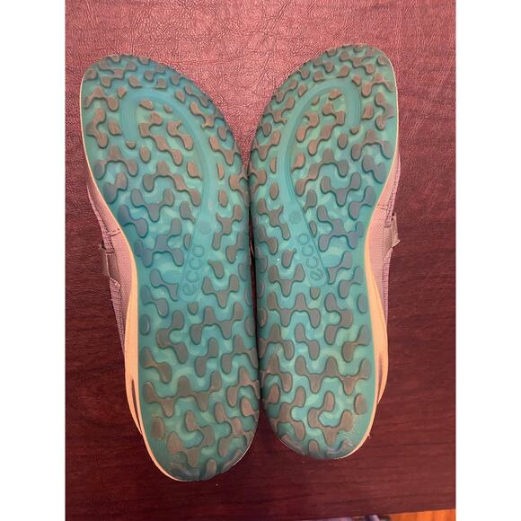 ECCO BIOM Natural Motion Mary Jane Shoes Gray Teal Mesh Size 39 US 8.5 Minimal - Picture 6 of 10